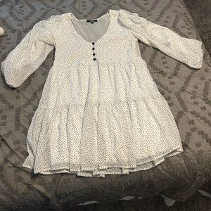 White Polka Dot Dress